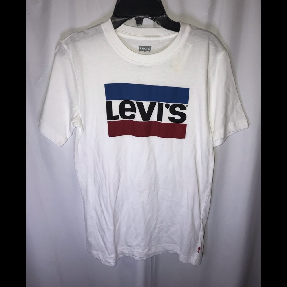 Levi’s Short sleeve white T-shirt Kids Boys LARGE 12-13